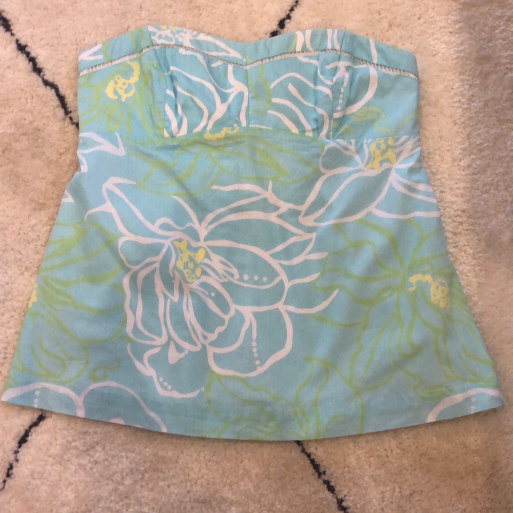 Lilly Pulitzer strapless top